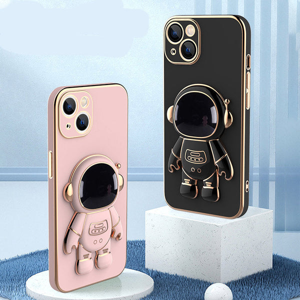 3D Astronaut Telefon Case Anti-Drop galvanisering beslag