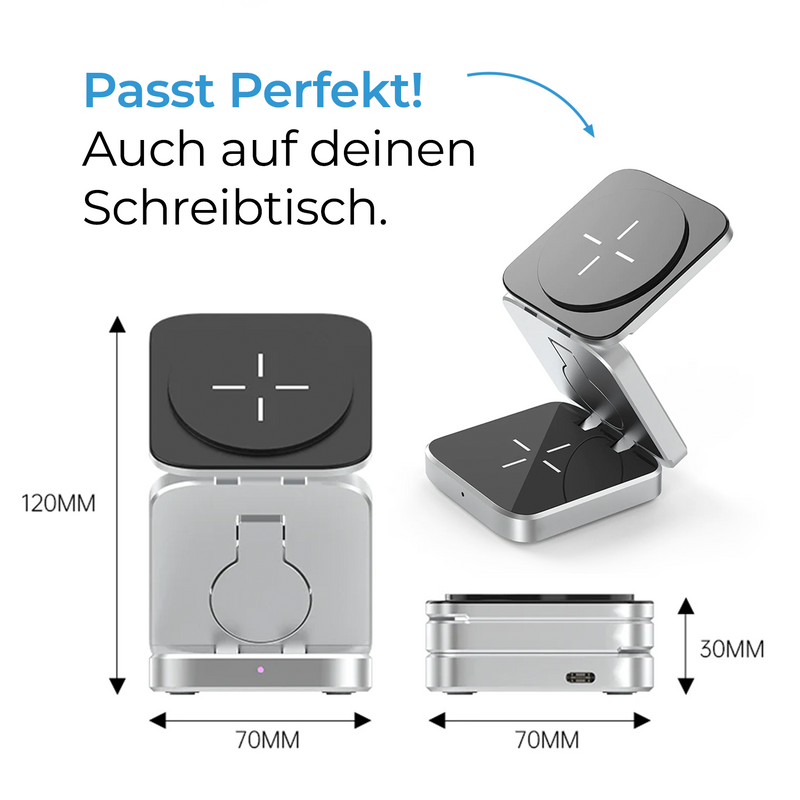 FoldPack™ Pro - 3-in-1 charging station 